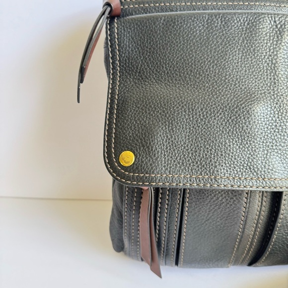 Fossil Y2K Morgan Bag Black Leather Crossbody Messenger Purse Travel Everyday - Picture 3 of 12